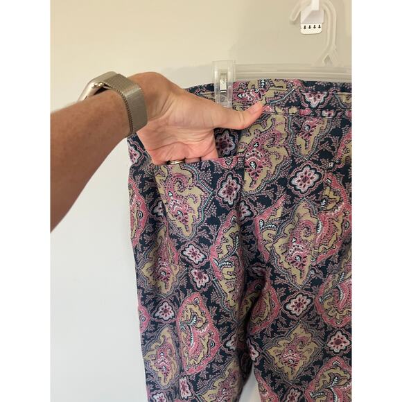 Sundance Paisley Pull-on Madora Drawstring Pants women’s medium petite - Picture 13 of 14